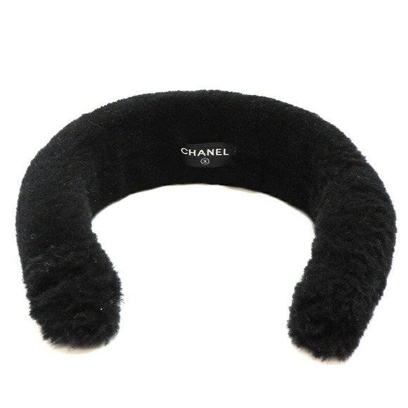 Chanel fur headband ladies accessory black - Picture 4 of 6